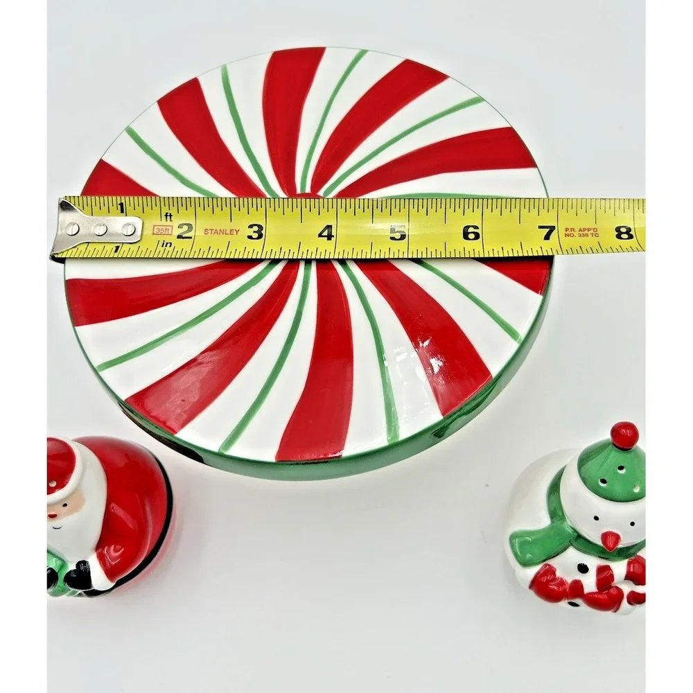 St. Nicholas Square‎ Candy Greetings Collection Pedestal Cake Stand Christmas